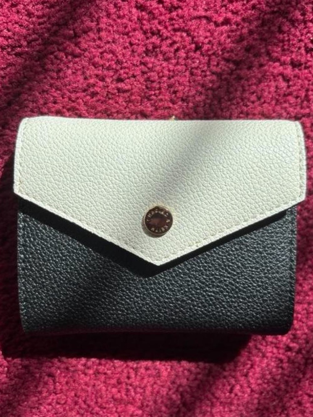 Charles & Keith Black and White Envelope Wallet